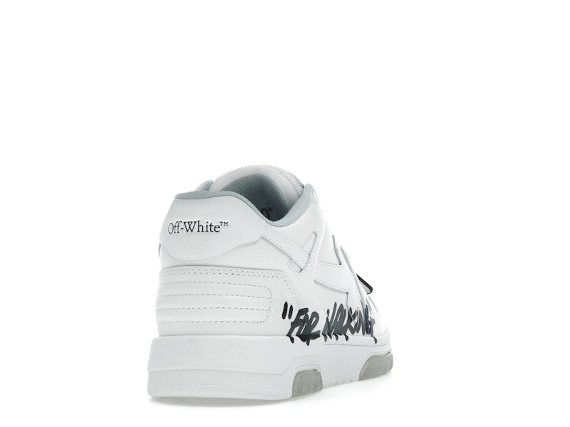 OFF-WHITE Out Of Office OOO Low Tops For Walking White Black (Women's)