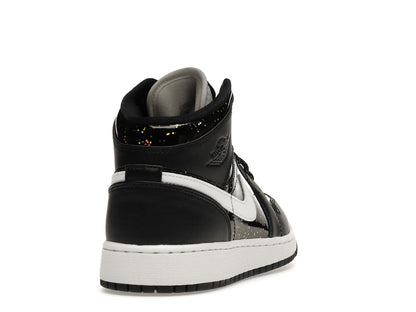Jordan 1 Mid Black Speckle (GS)