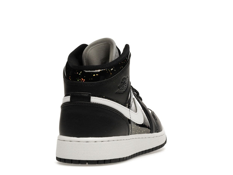 Jordan 1 Mid Black Speckle (GS)