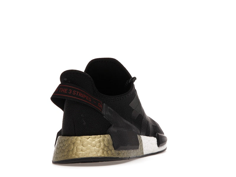 adidas NMD V2 Core Black Gold Metallic