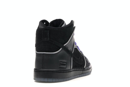 Nike SB Dunk High Black Purple Box