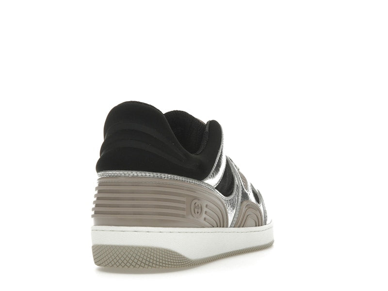 Gucci Basket Low Silver Black