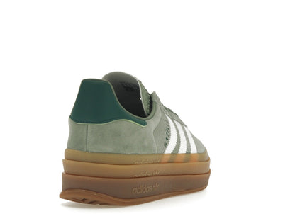adidas Gazelle Bold Silver Green Gum (Womens)