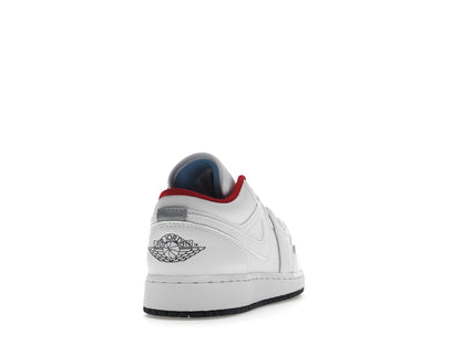 Jordan 1 Low White Gym Red Black (GS)