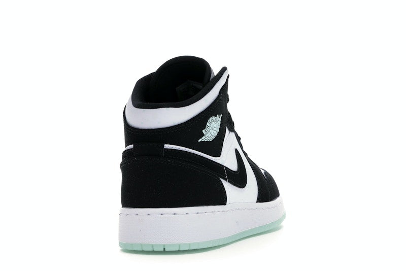 Jordan 1 Mid White Black Teal Tint (GS)