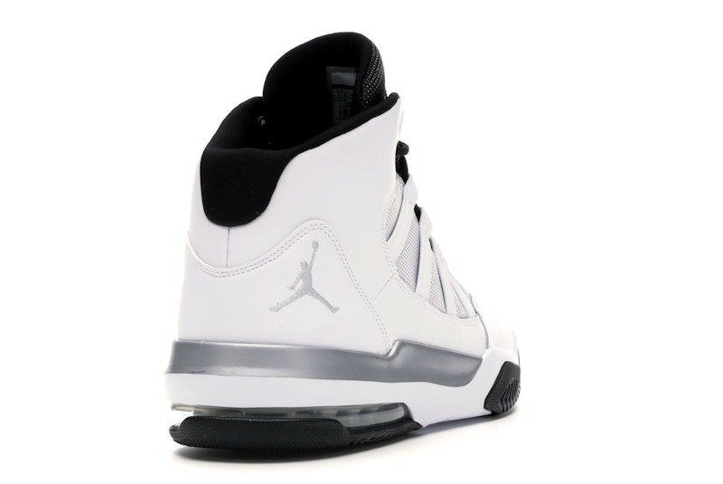 Jordan Max Aura White Metallic Silver Black