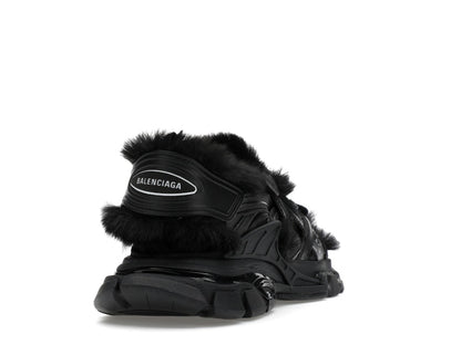 Balenciaga Track Sandal Fake Fur Black (Women's)