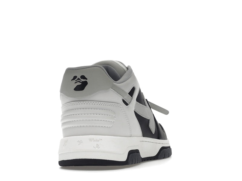 OFF-WHITE Out Of Office OOO Low Tops Light Grey Black