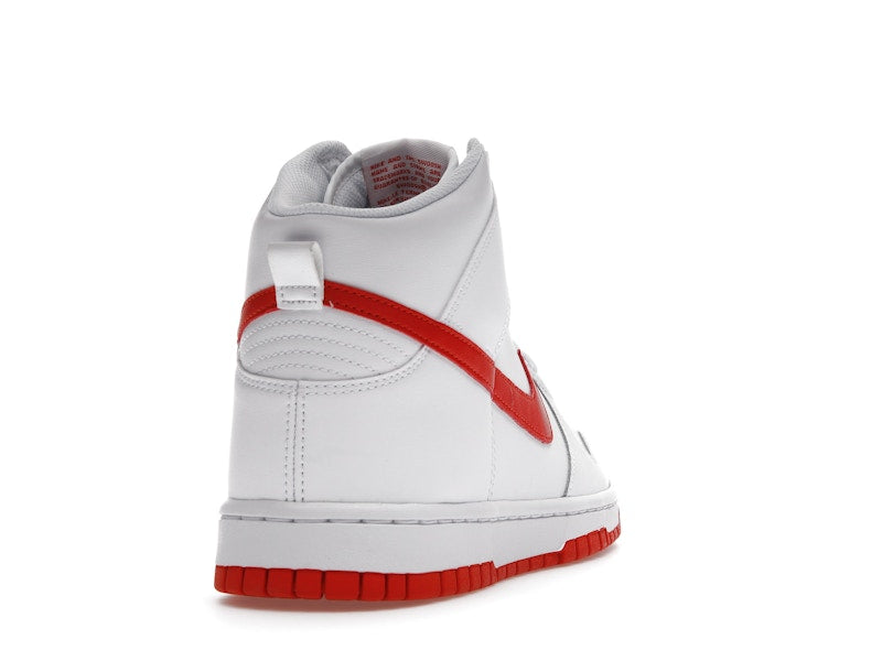 Nike Dunk High White Picante Red