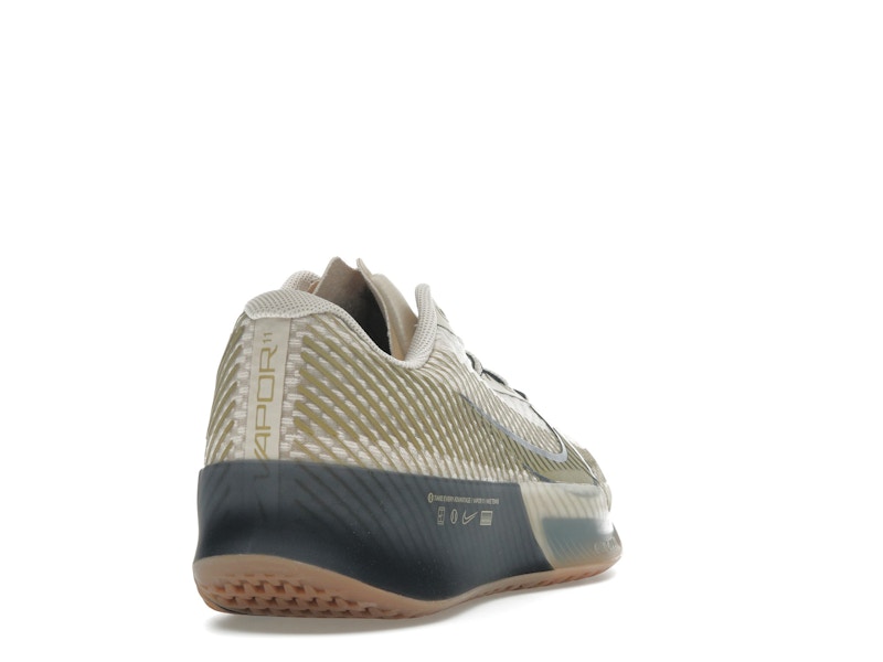 Nike Court Vapor 11 HC Premium Sanddrift Thunder Blue Gum Medium Brown Metallic Gold