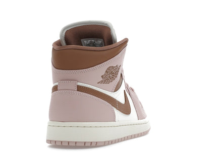 Jordan 1 Mid Pink Oxford Brown (Women's)