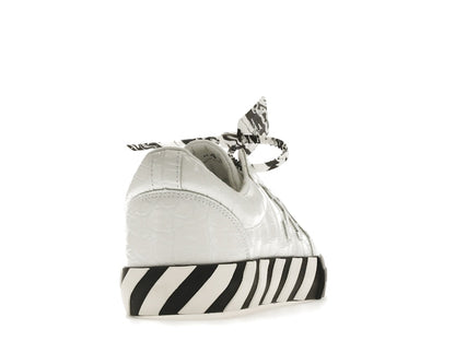 OFF-WHITE Vulc Low Croco Leather White Black