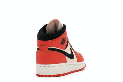 Jordan 1 Mid Team Orange Black (GS)