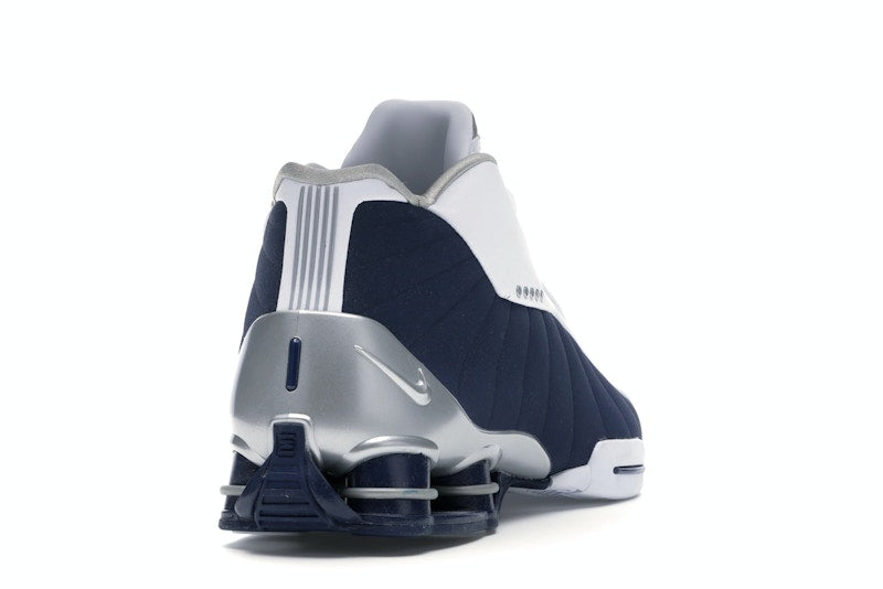 Nike Shox BB4 White Silver Navy