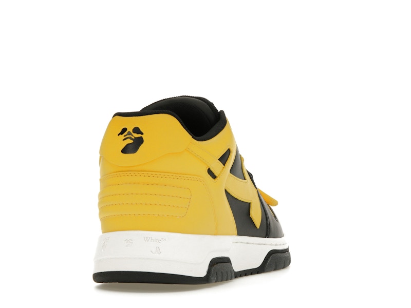 OFF-WHITE Out Of Office OOO Low Tops Black Yellow
