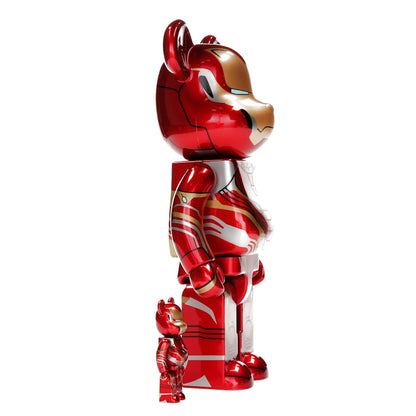 Bearbrick x Marvel Iron Man Mark 50 100% & 400% Set