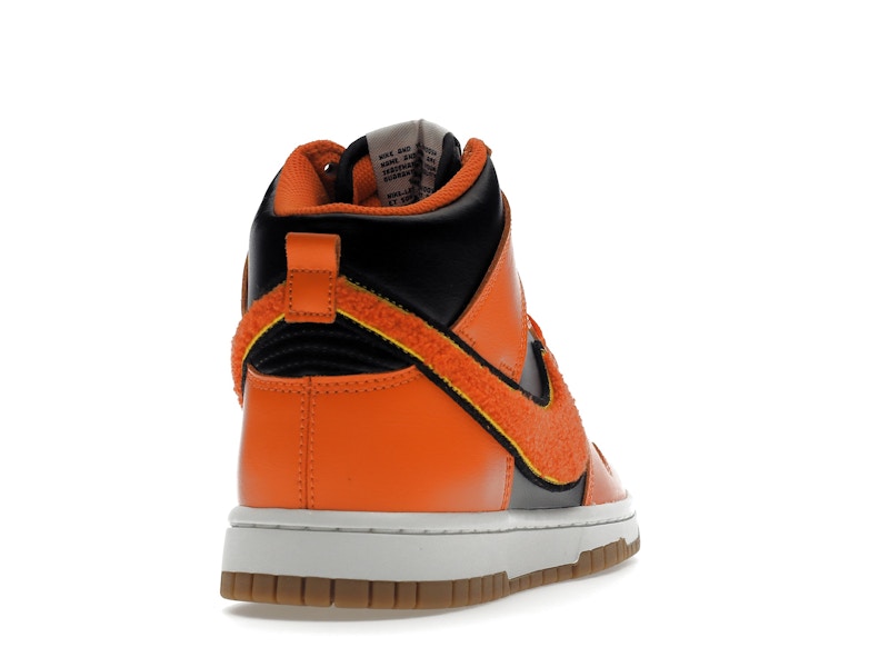 Nike Dunk High Retro Chenille Swoosh Safety Orange