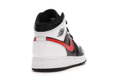 Jordan 1 Mid White Black Chile Red (GS)