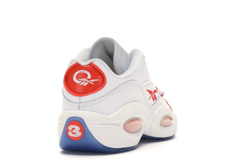 Reebok Question Low Patent Toe Orange
