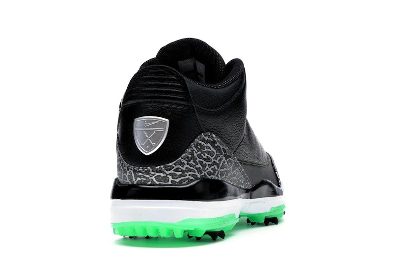 Jordan 3 Retro Golf Black Green Glow