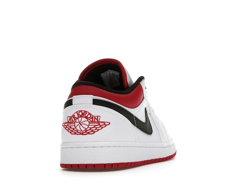 Jordan 1 Low White University Red Black