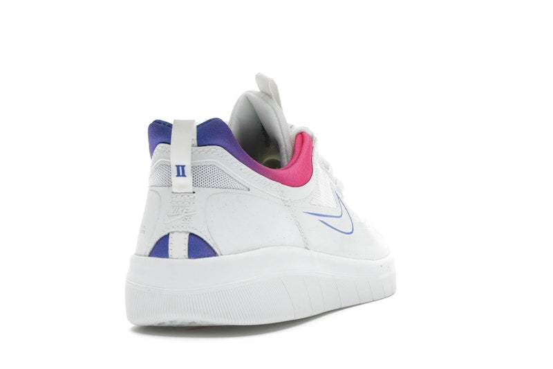 Nike SB Nyjah Free 2 Summit White Pink Blast Racer Blue