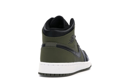 Jordan 1 Mid Olive Canvas Black (GS)