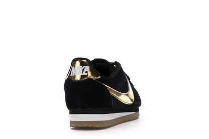 Nike Classic Cortez Black Metallic Gold Gum (Women's)