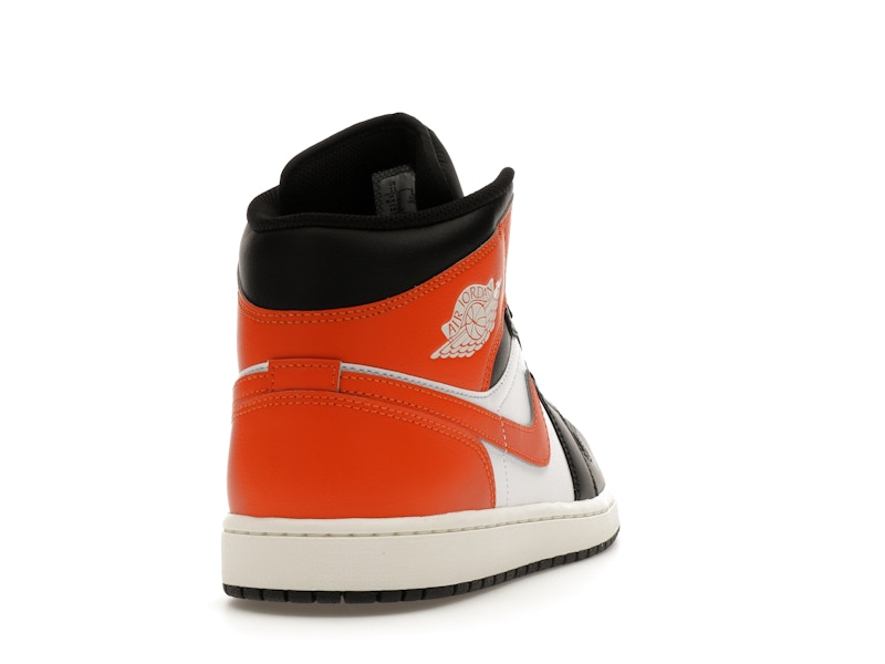Jordan 1 Mid Black Toe Starfish