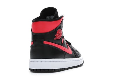Jordan 1 Mid Black Siren Red (Women's)