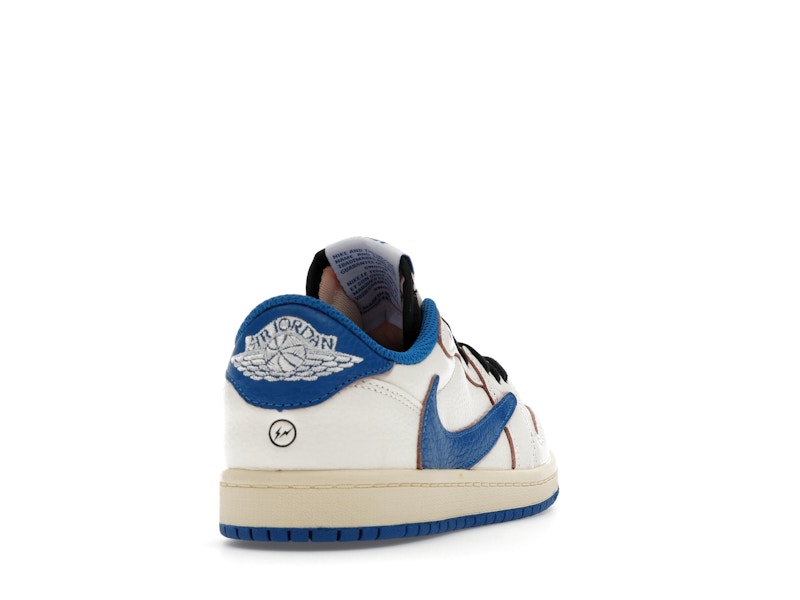 Jordan 1 Retro Low OG SP Fragment x Travis Scott Sail Military Blue (PS)