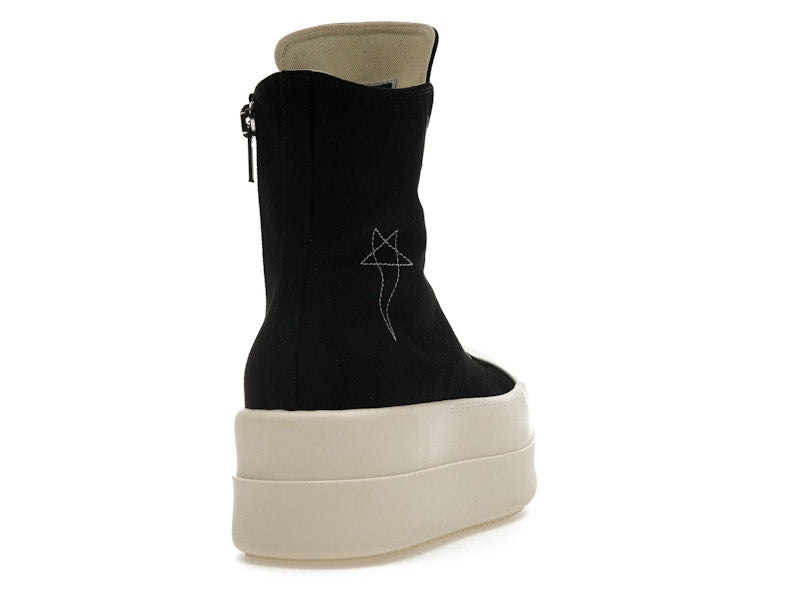 Rick Owens DRKSHDW Mega Bumper Sneaks Pentagram Black Pearl Milk