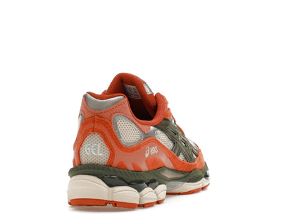 ASICS Gel-NYC Oatmeal Forest Green Orange