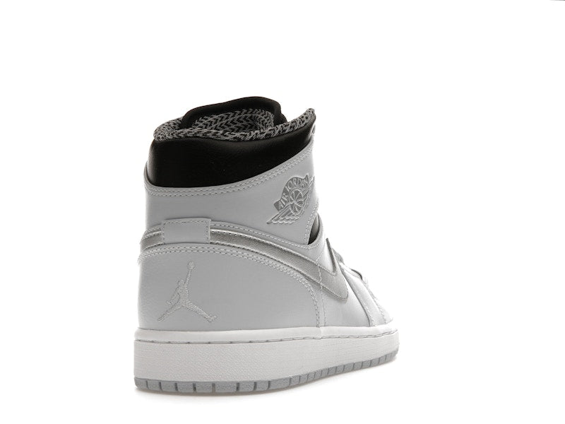 Jordan 1 Mid Pure Platinum Metallic Silver