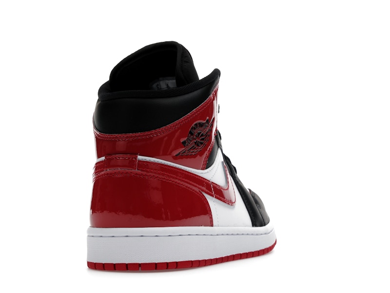 Jordan 1 Mid SE Patent Bred Toe