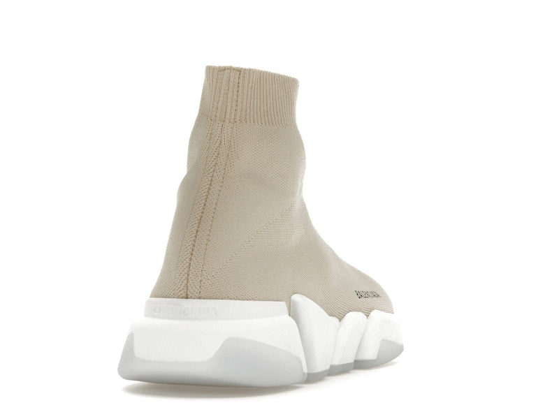 Balenciaga Speed 2.0 Recycled Sole Transparent Sole Beige