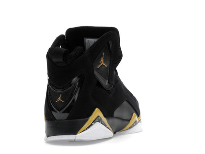 Jordan True Flight Black White Metallic Gold