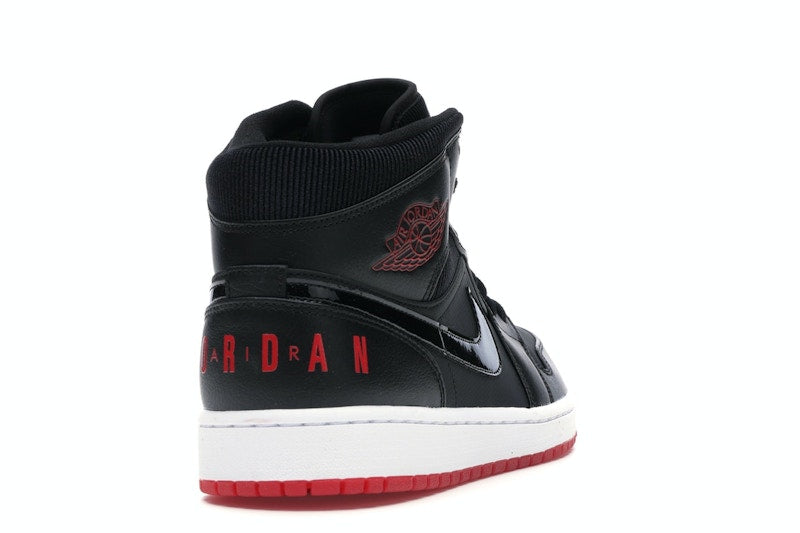 Jordan 1 Mid Black University Red