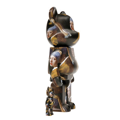 Bearbrick Johannes Vermeer (Girl with a Pearl Earring) 100% & 400% Set