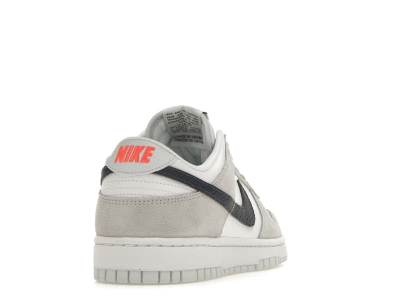 Nike Dunk Low White Grey Navy Aqua Mini Swoosh