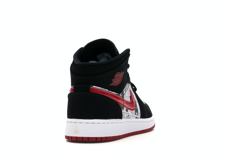 Jordan 1 Mid Newspaper Air Times (GS)