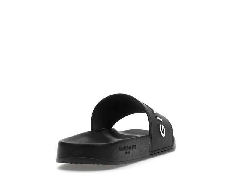 Givenchy Paris Flat Sandals Black White