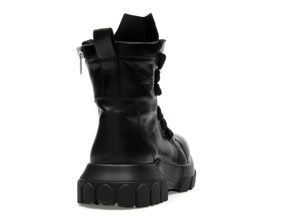 Rick Owens Lido Jumbo Laced Bozo Tractor Black