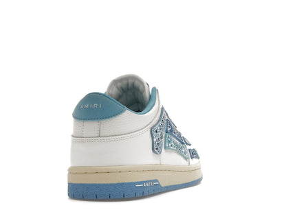 AMIRI Skel Top Low Bandana White Light Blue