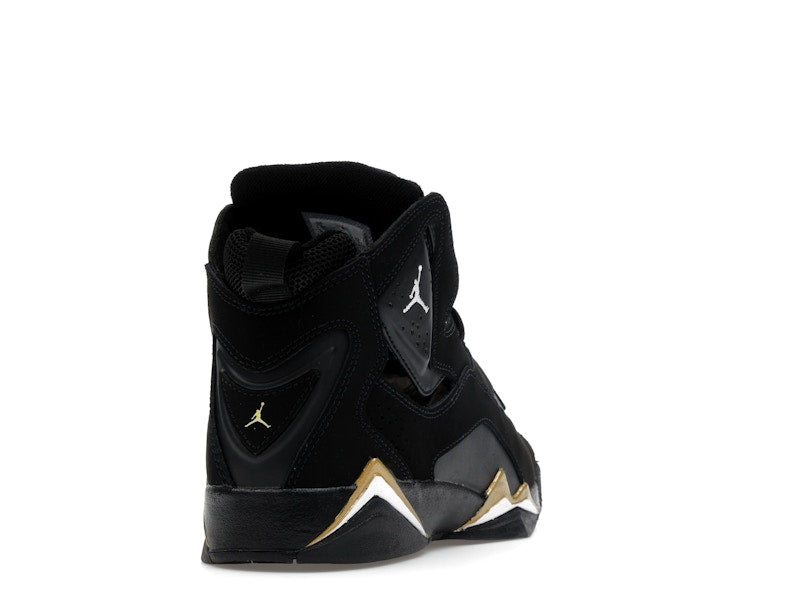 Jordan True Flight Black Metallic Gold White (GS)