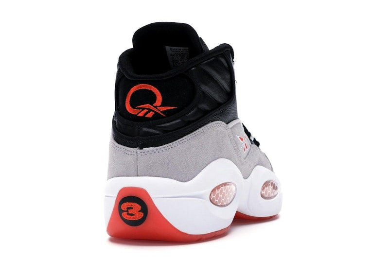 Reebok Pump Question Black Steel Orange