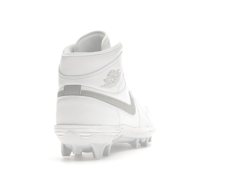 Jordan 1 Mid TD Cleat White Grey Fog