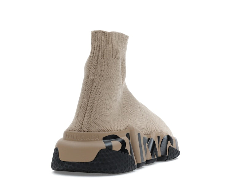 Balenciaga Speed Graffiti Beige Black (Women's)