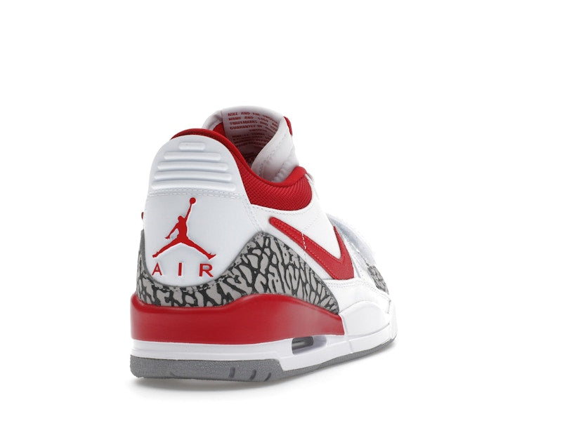 Jordan Legacy 312 Low White Cement Gym Red (Women's)