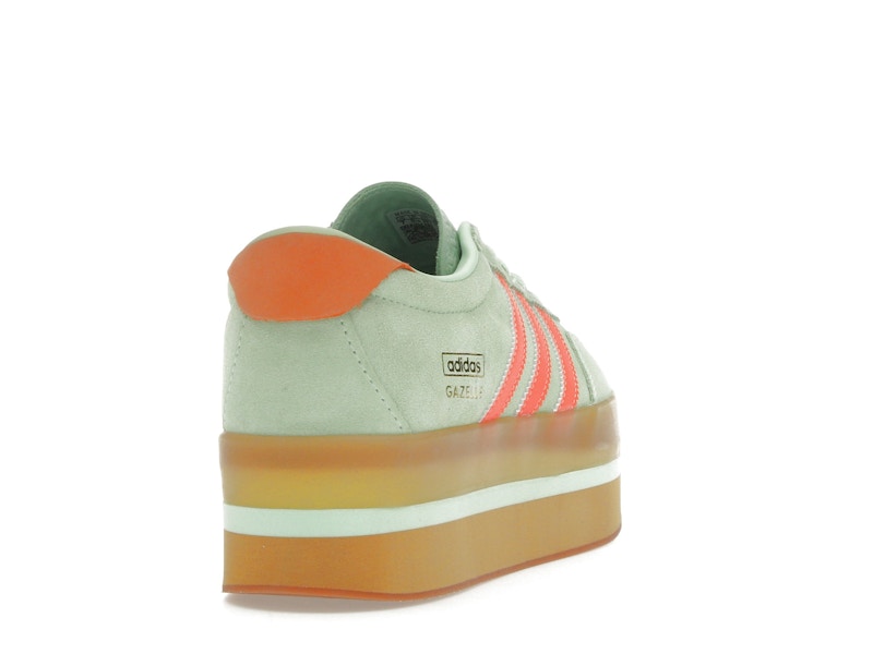 adidas Gazelle Stack Semi Green Spark Solar Orange Gum (Women's)